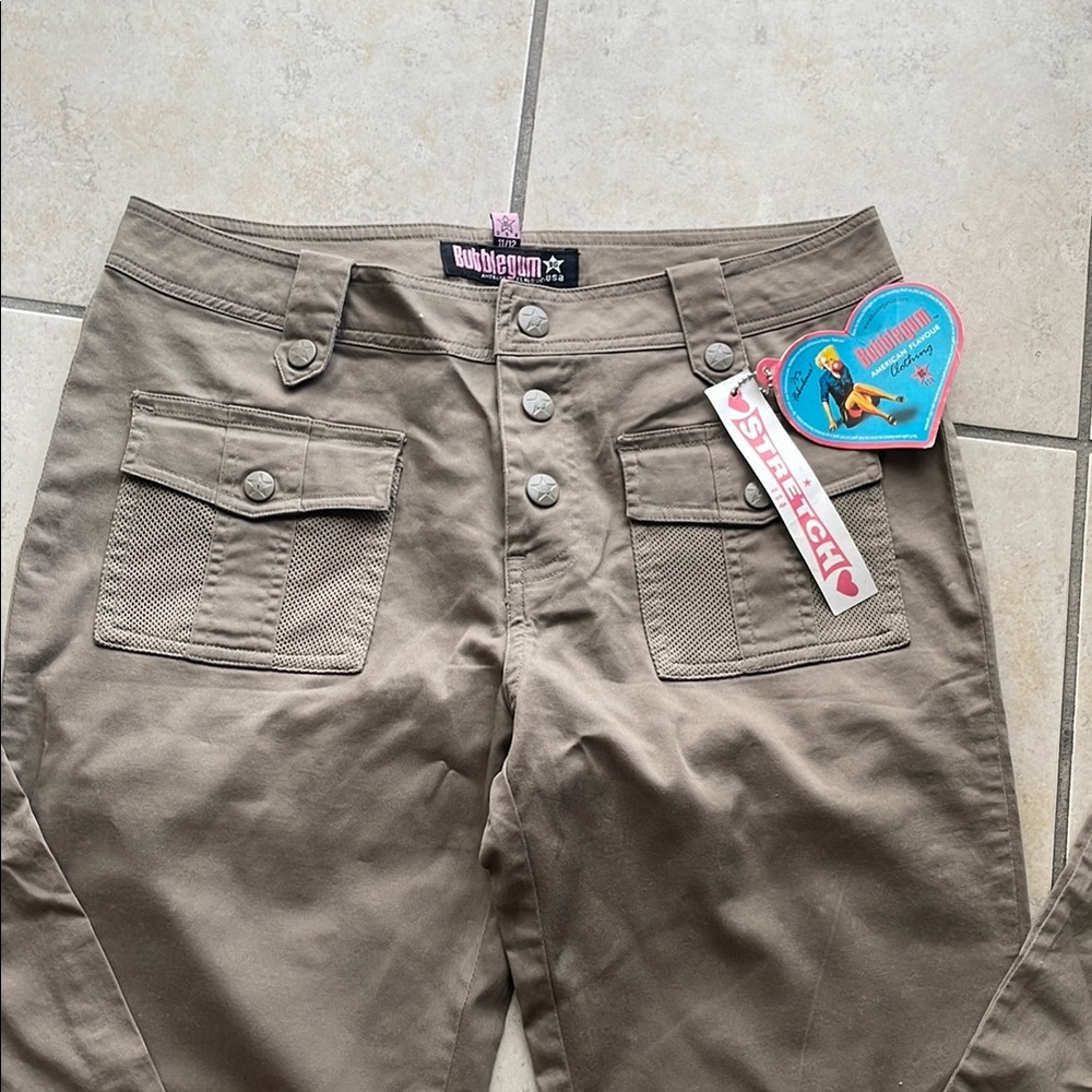 Khaki Button-Fly Pants - Picture 4 of 7